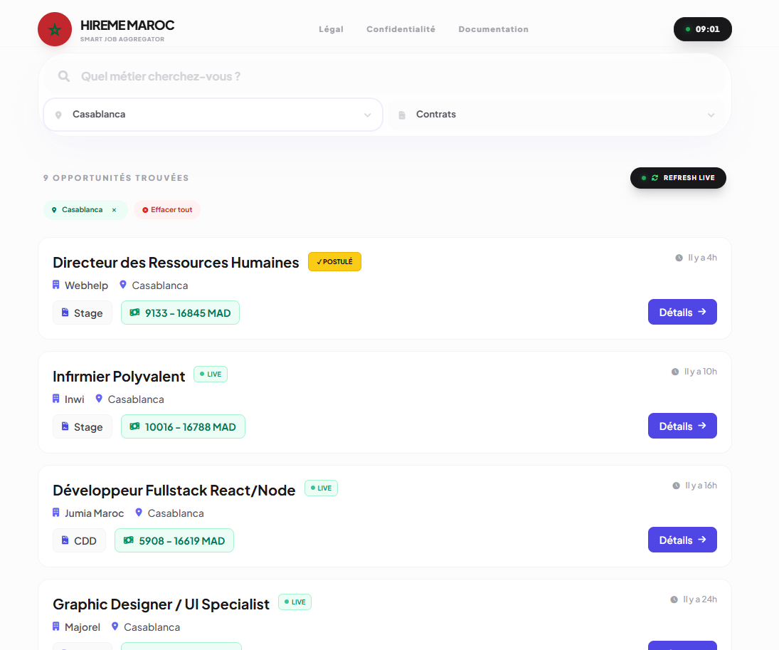 Offre d’emploi Maroc